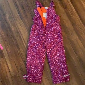 Hanna Andersson snow bibs girl size 120 (6-7)